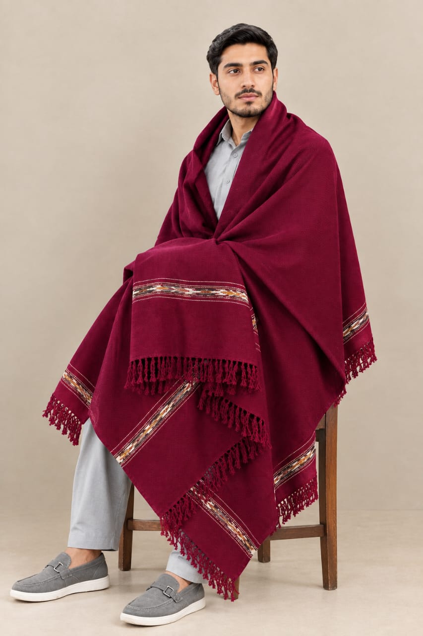 Men Red Shawl (Salampur Swat)